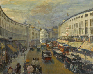 Regent Street i London - Jacques-Émile Blanche — vy av konstverket