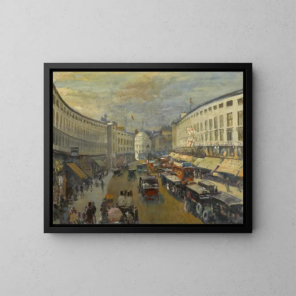 Regent Street i London - Jacques-Émile Blanche — inramlat konstverk på väggen