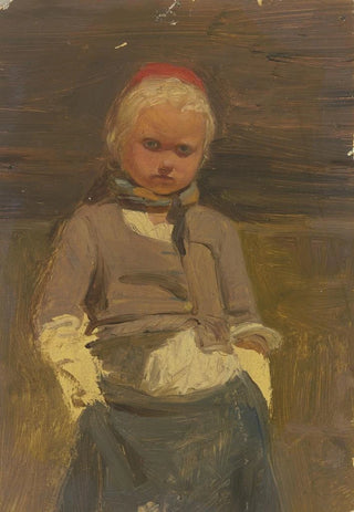 Jakob Becker - Kleines hessisches Bauernmdchen.webp