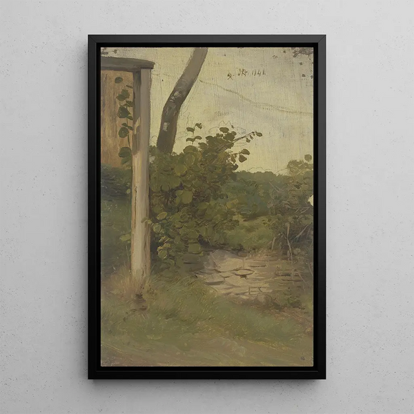 Jakob Becker - Meadow with small wall.webp