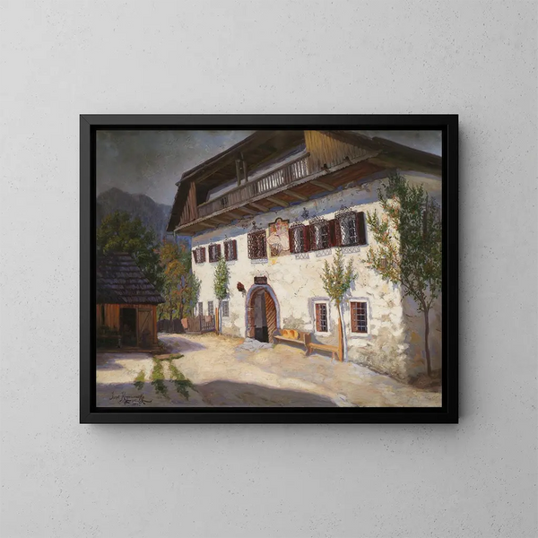 L'auberge Pettar à Saint-Agatha - Jakob Koganowsky — inramlat konstverk på väggen