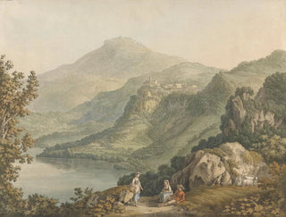 Lac Nemi - Jakob Philipp Hackert — vy av konstverket