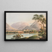 Vue d'Interlaken - Jakob Samuel Weibel — inramlat konstverk på väggen