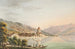 Vue du château d'Oberhofen au lac de Thoune - Jakob Samuel Weibel — vy av konstverket
