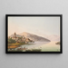 Vue du Château de Spiez au Lac de Thoune - Jakob Samuel Weibel — inramlat konstverk på väggen