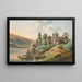 Vue du château de Ringenberg au lac de Brienz - Jakob Samuel Weibel — inramlat konstverk på väggen