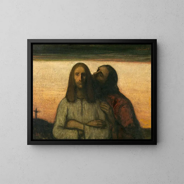 Le Baiser de Judas - Jakob Smits — inramlat konstverk på väggen
