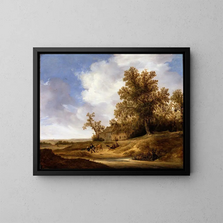 Jakob Van Moscher - A Road near Cottages.webp
