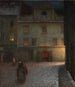 Rue du kväll - Jakub Schikaneder — vy av konstverket