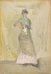 En notering i grönt - James Abbott McNeill Whistler — vy av konstverket