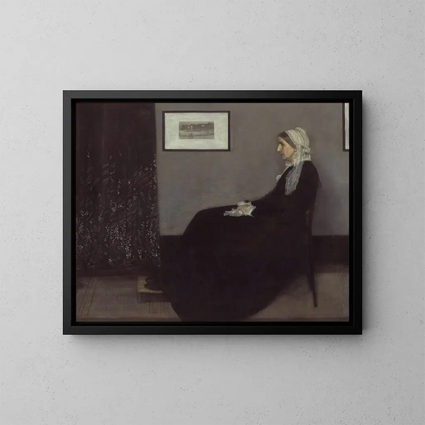 konstnärens mor - James Abbott McNeill Whistler — inramlat konstverk på väggen
