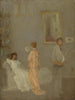 konstnären i hans ateljé - James Abbott McNeill Whistler — vy av konstverket