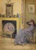 La chambre jaune - James Abbott McNeill Whistler — vy av konstverket