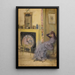 La chambre jaune - James Abbott McNeill Whistler — inramlat konstverk på väggen