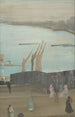 Variations i rosa och grå Chelsea - James Abbott McNeill Whistler — vy av konstverket