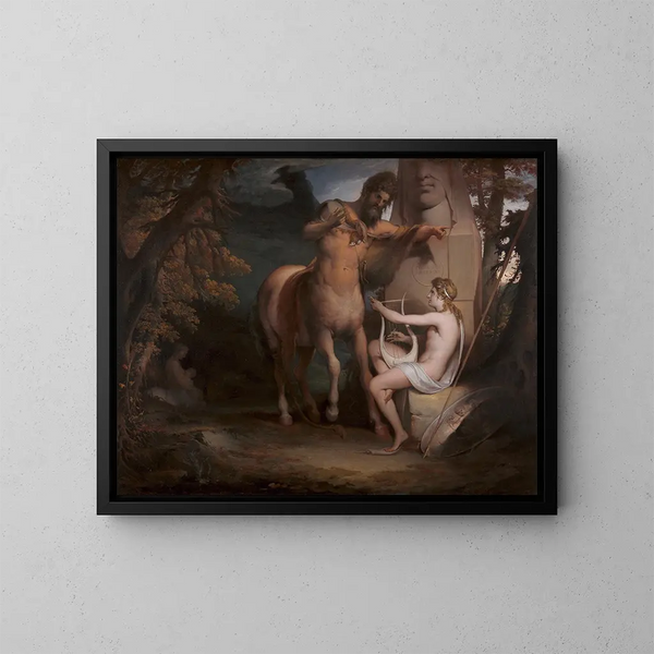 L'Éducation d'Achille - James Barry — inramlat konstverk på väggen
