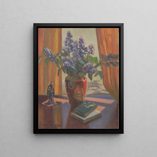 Bouquet de printemps - James C. Kulhanek — inramlat konstverk på väggen