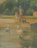 Parc Brookside du lac Water Fowl - James C. Kulhanek — vy av konstverket