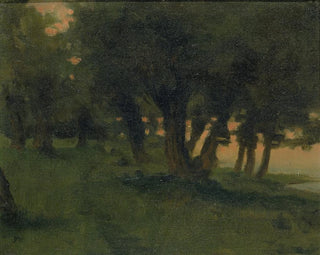 På floden Rhen nära Saint-Germain au Mont d'Or - James Carroll Beckwith — vy av konstverket