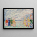 La Rencontre - James Ensor — inramlat konstverk på väggen