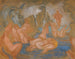 Les Baigneuses, kurviga och vågiga linjer - James Ensor — vy av konstverket