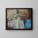 Pierrot och skeletten - James Ensor — inramlat konstverk på väggen