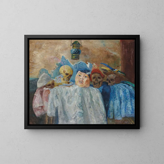 James Ensor - Pierrot et squelettes.webp