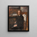 Portrait de Willy Finch - James Ensor — inramlat konstverk på väggen