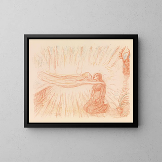 L'Annonciation - James Ensor — inramlat konstverk på väggen