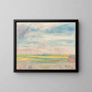 La Haute Barrière nära Ostende - James Ensor — inramlat konstverk på väggen