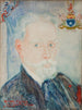 Självporträtt av baron James Ensor, hans djävul, hans vapen - James Ensor — vy av konstverket