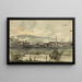 Vue de rivière avec usine - James Fuller Queen — inramlat konstverk på väggen