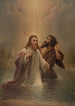 Le baptême du Christ - James Fuller Queen — vy av konstverket