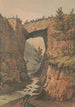 Le pont naturel comté de Rockbridge Va efter ett skiss av Maj Ths H Williamson - James Fuller Queen — vy av konstverket