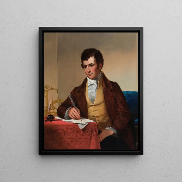 Porträtt av Robert Fulton - James H. Cafferty — inramlat konstverk på väggen