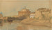 Vue du Castel Sant'Angelo depuis le Tibre - James Holland — vy av konstverket