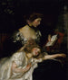 Mor och barn Lady Shannon och Kitty - James Jebusa Shannon — vy av konstverket