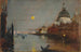 Santa Maria della Salute från Grand Canal med fullmåne, Venedig - James Jebusa Shannon — vy av konstverket