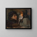 La femme et la fille de l'artiste - James Jebusa Shannon — inramlat konstverk på väggen