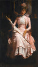 La robe de soie rose - James Jebusa Shannon — vy av konstverket
