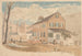 Place de Washington DC på norra sidan av F-gatan nära 15:e gatan sett från sydväst den 17 december 1874 mellan kl. 12 och 15 - James Madison Alden — vy av konstverket