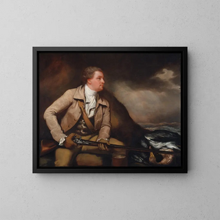 Sir William Elford Bart - James Northcote — inramlat konstverk på väggen