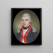 Major Thomas Humphrey Cushing - James Peale — inramlat konstverk på väggen