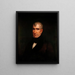 William Henry Harrison - James Reid Lambdin — inramlat konstverk på väggen