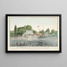 Vue de l'hôtel Hurlgate Ferry de JM Dunlap - James S Baillie — inramlat konstverk på väggen