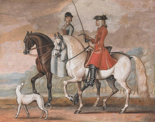 James Seymour - A Gentleman on a Managed Horse Riding Out With a Lady.webp