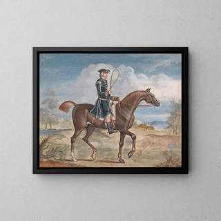 Monsieur Woodward à cheval - James Seymour — inramlat konstverk på väggen