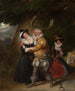 V: Falstaff vid Herne's Oak, De glada fruarna i Windsor, Akt V, Scen v - James Stephanoff — vy av konstverket