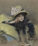 Porträtt av ung kvinna - James Tissot — vy av konstverket
