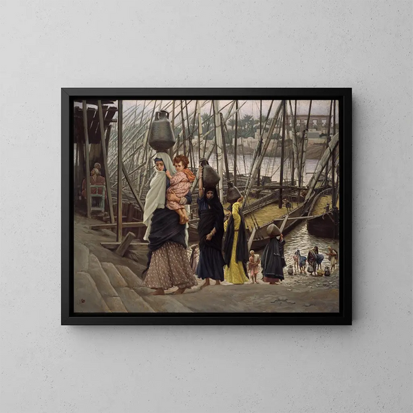 Le séjour en Égypte - James Tissot — inramlat konstverk på väggen